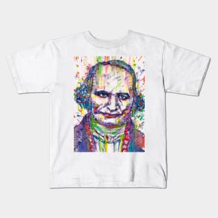 CARL GUSTAV JACOB JACOBI watercolor and ink portrait Kids T-Shirt